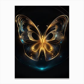 Golden Butterfly 49 Canvas Print