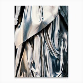 Close Up Of A Silver Dress Canvas Print