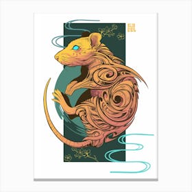 Rat Chinese Zodiac Canvas Print