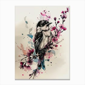 Watercolor Bird Canvas Print