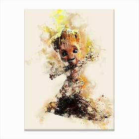 Guardians Of The Galaxy Groot Canvas Print