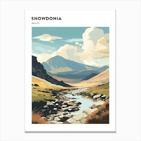 Snowdonia National Park Wales 1 Hiking Trail Landscape Poster Canvas Print
