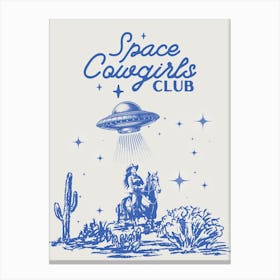 Space Cowgirls Club 1 Canvas Print