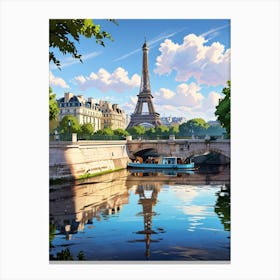 Eiffel Tower In Paris 1 Canvas Print