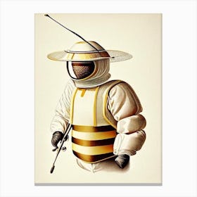 Beekeeping Suit3  Vintage Canvas Print