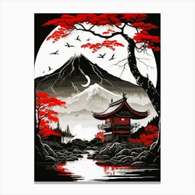 Asian Landscape Painting Canvas Print