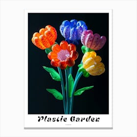 Bright Inflatable Flowers Poster Scabiosa 2 Canvas Print