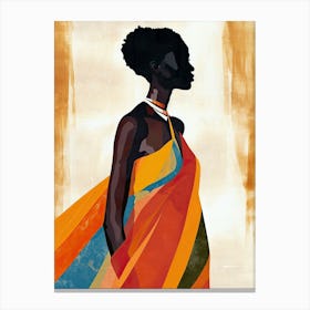 Sahara Serenade; Tribal Dreams |The African Woman Series Canvas Print
