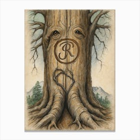 R - Tree Of Life Canvas Print