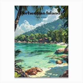 Perhentian Islands Malaysia Beautiful Art Illustration Canvas Print