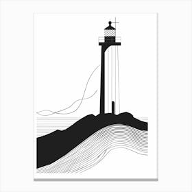 Lighthouse minimalist Canvas Print