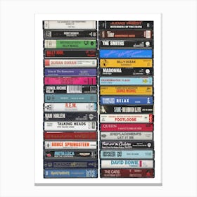 1984 Music - Cassette Print - Born in '84 - 40th Birthday Canvas Print