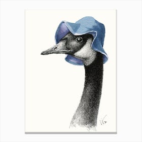 Portrait Of Canadian Goose Canvas Print