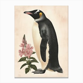 Adlie Penguin Volunteer Point Vintage Botanical Painting 1 Canvas Print