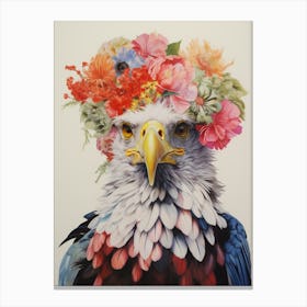 Bird With A Flower Crown Eagle 1 Canvas Print