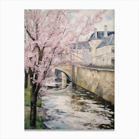 Bourton On The Water (Gloucestershire) Painting 2 Canvas Print