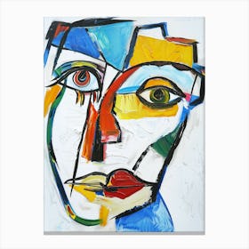 Abstract Of A Face Canvas Print