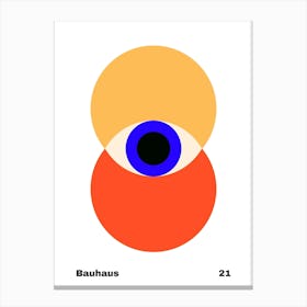 Geometric Bauhaus Poster 21 Canvas Print