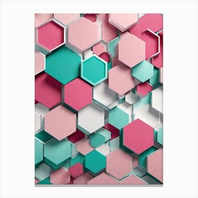 Hexagons Wallpaper Canvas Print