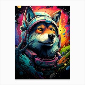 Space Fox Canvas Print
