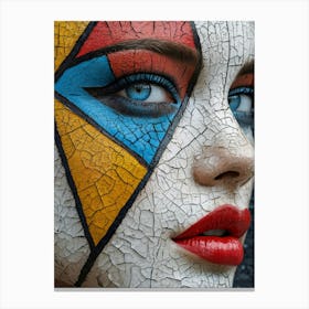 Geometric Portrait 0002 Geometric Portrait 0004 Geo Face 16 Canvas Print