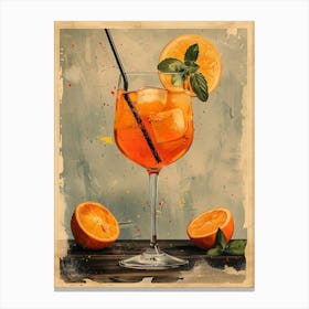 Aperol Spritz Art Print 258 Canvas Print