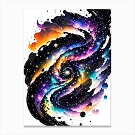Spiral Galaxy Painting Canvas Print