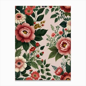 Floral Pattern 16 Canvas Print