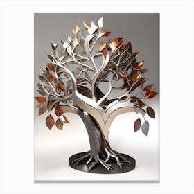 MixedMetalicTree2 Canvas Print