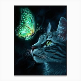 Butterfly Cat Canvas Print