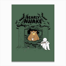 Bearly Awake Canvas Print