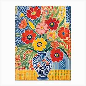 Matisse Flowers In A Vase 9 Canvas Print