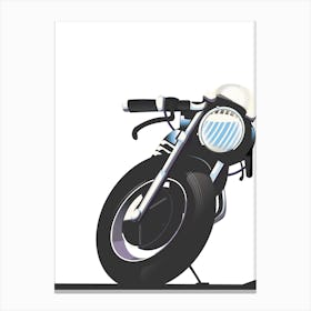 Motorcycle On A White Background Canvas Print