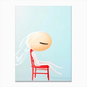 Man On A Chair Canvas Print