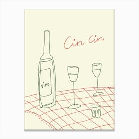 Cin Cin Canvas Print