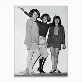 Motown Girl Group The Supremes Early 1960s Canvas Print