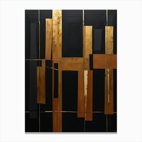 'Black And Gold' 1 Canvas Print