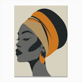 Portrait Of African Woman 61 Canvas Print