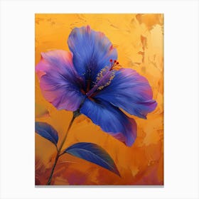 Blue Hibiscus Canvas Print