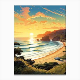 Painting That Depicts Cervantes Beach Australia 2 Canvas Print