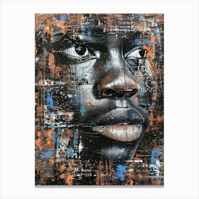 Man'S Face Canvas Print