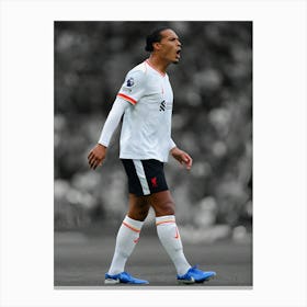 Virgil Van Dijk Of Liverpool During The Premier League Match Between Manchester United Canvas Print