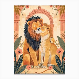 Barbary Lion Rituals Illustration 2 Canvas Print