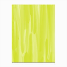 Bright Yellow Abstract Painting Canvas Print