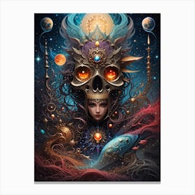 Dreamshaper V7 Occult Nightmare Cosmic Fantasy Art High Qualit 0 Canvas Print