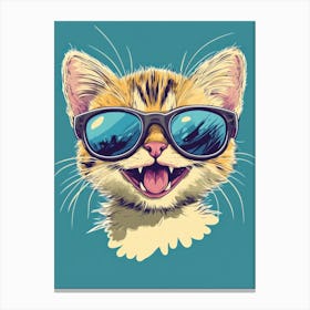 Cat In Sunglasses 6 Canvas Print