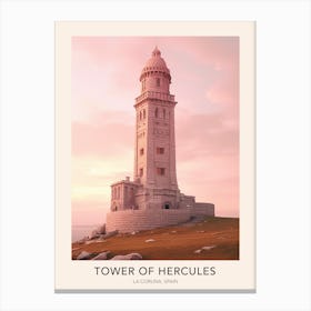 Tower Of Hercules La Coru√±A Spain 2 Travel Poster Canvas Print