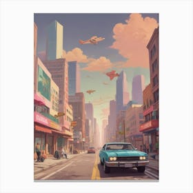 Futuristic Cityscape 3 Canvas Print