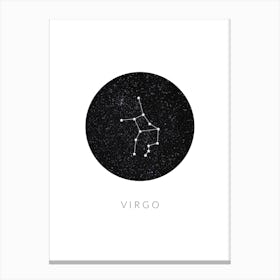 Virgo Constellation Canvas Print