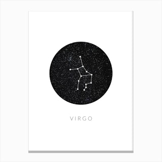 Virgo Constellation Canvas Print